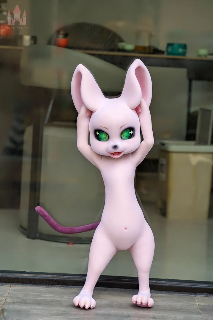 80cm (2ft7) Furry All-In-One Silicone Sex Doll Cheese Mouse with Fur